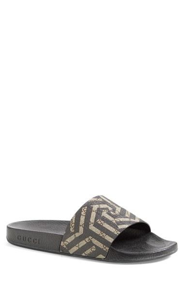 Men's Gucci 'pursuit '72 Slide' Sandal Us / 7uk - Black