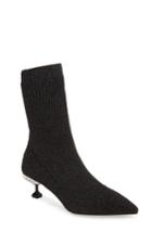 Women's Miu Miu Crystal Embellished Sock Bootie Us / 35eu - Black