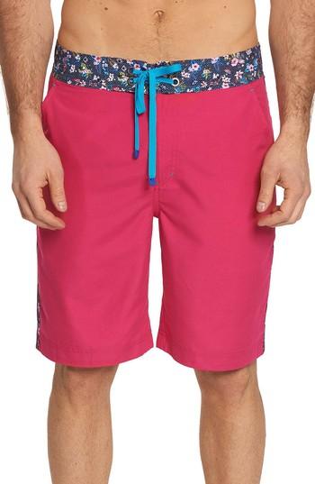 Men's Robert Graham Dos Rios Swim Trunks - Red