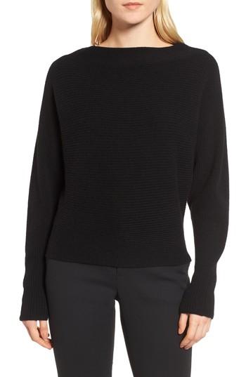 Women's Lewit Dolman Sleeve Cashmere Sweater - Black