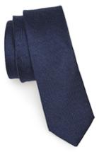 Men's The Tie Bar Festival Textured Silk & Linen Tie, Size - Blue