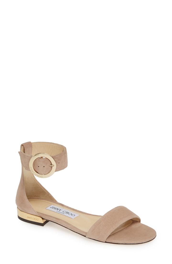Women's Jimmy Choo Jaimie Ankle Strap Sandal Us / 34eu - Pink