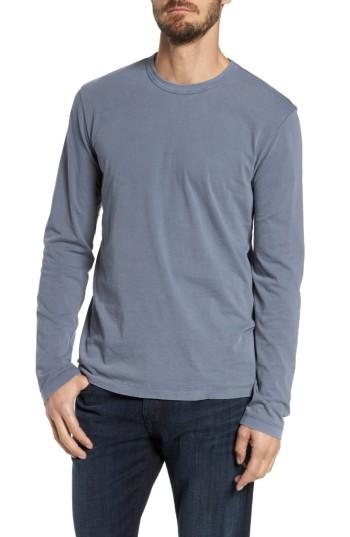 Men's James Perse Long Sleeve Crewneck T-shirt (s) - Grey