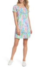 Women's Lilly Pulitzer Tammy Upf 50+ Print Shift Dress, Size - Blue