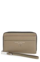 Women's Marc Jacobs Tied Up Leather Phone Wristlet - Brown
