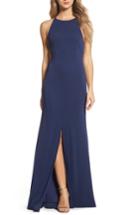 Women's Maria Bianca Nero Victoria Sleeveless Gown - Blue