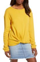 Women's Caslon Twist Front Sweatshirt - Yellow