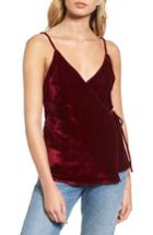 Women's L'academie The Jasmine Wrap Camisole - Burgundy