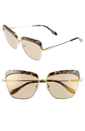 Women's Sonix Highland 61mm Square Sunglasses - Luxe Marble/ Black Solid