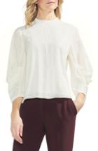 Women's Vince Camuto Country Check Elbow Sleeve Top - Black