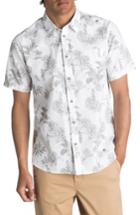 Men's Quiksilver Waterman Collection Agavy Print Sport Shirt - White