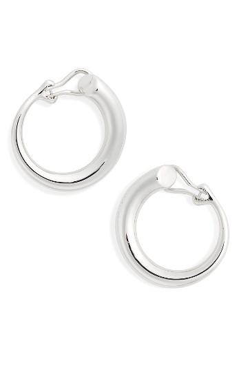 Women's Charlotte Chesnais Monie Large Sterling Silver Hoop Earrings