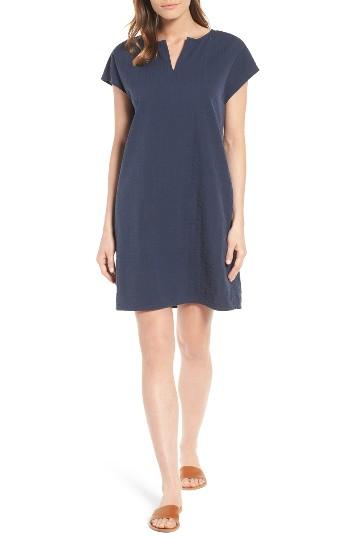 Women's Caslon Cotton Shift Dress - Blue