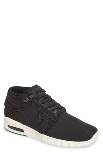 Men's Nike Sb Stefan Janoski Max Mid Skate Shoe .5 M - Black