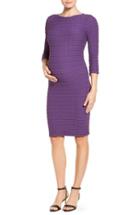 Women's Tees By Tina 'crinkle' Maternity Dress, Size - Purple