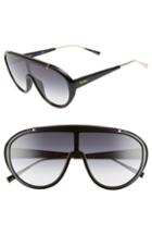 Women's Max Mara Wintry 133mm Shield Sunglasses - Black