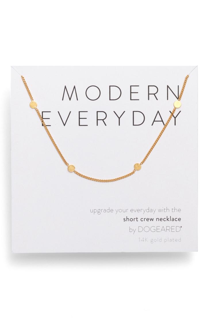 Women's Dogeared Modern Everyday Short Crew Necklace