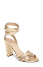 Women's J.crew Ankle Wrap Sandal M - Metallic
