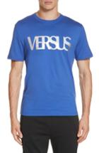 Men's Versus Versace Holographic Logo T-shirt - Blue