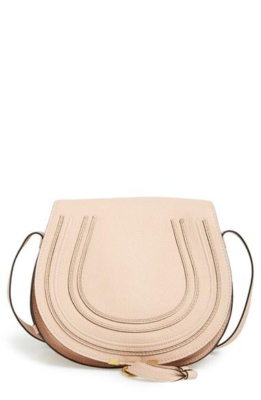 Chloe 'marcie - Medium' Leather Crossbody Bag - Beige