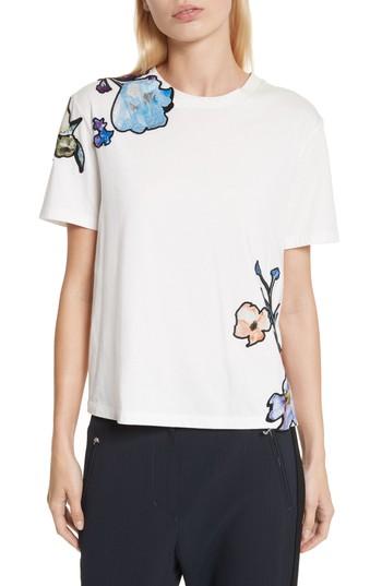 Women's 3.1 Phillip Lim Floral Applique Tee