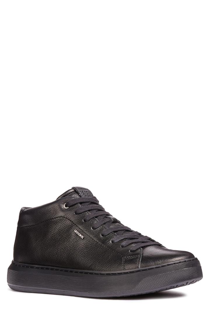 Men's Geox Deiven 1 High Top Sneaker Us / 40eu - Black