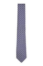 Men's Topman Geo Print Woven Tie, Size - Blue