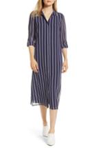 Women's Michael Michael Kors Stripe Midi Shirtdress - Blue