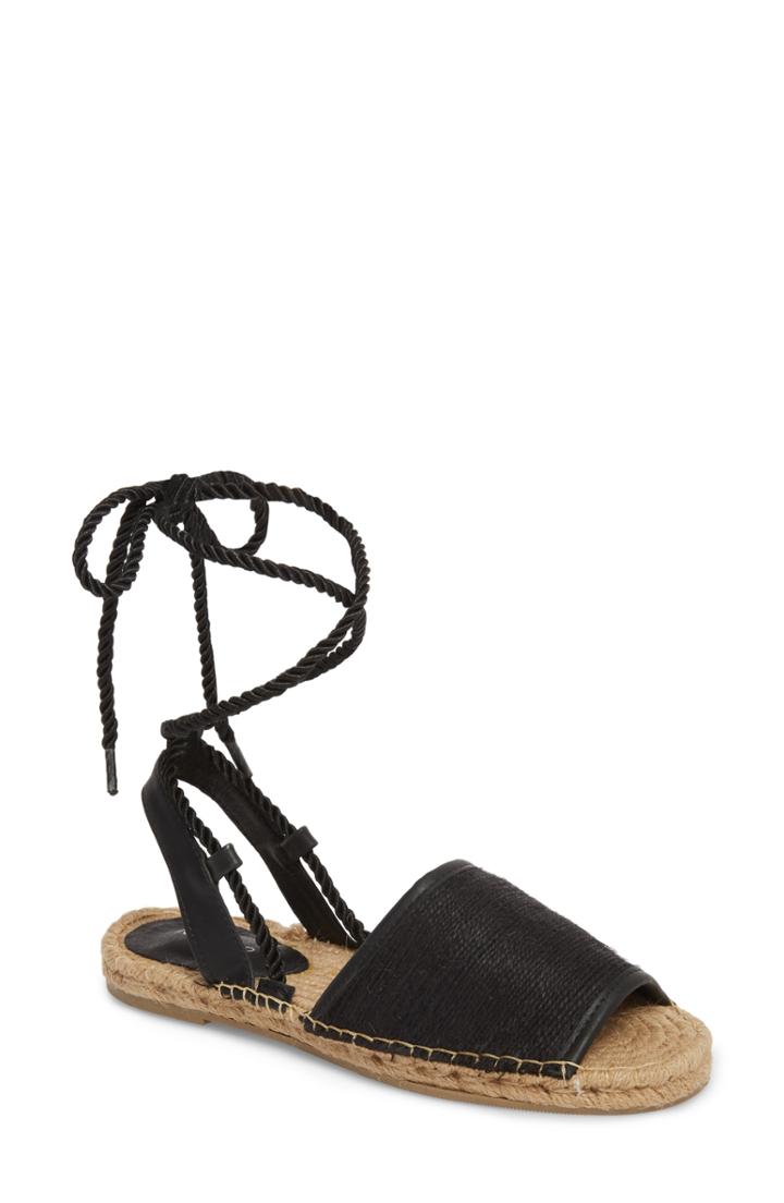 Women's Topshop Apex Espadrille Sandal .5us / 36eu M - Black