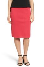 Women's Ming Wang Straight Skirt - Red