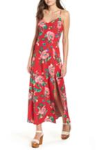 Women's Love, Fire Cami Floral Maxi Dress - Red