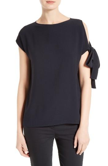 Women's Helmut Lang Satin Back Crepe Top
