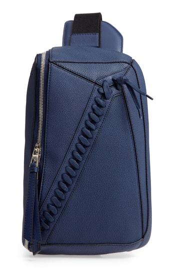 Men's Loewe Puzzle Sling Bag - Blue/green