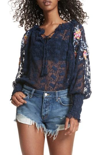 Women's Free People Jubilee Top - Blue