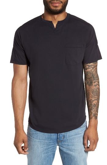 Men's Good Man Brand Notch Neck T-shirt, Size - Blue