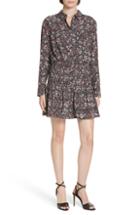Women's Veronica Beard Rory Stretch Silk Shirtdress