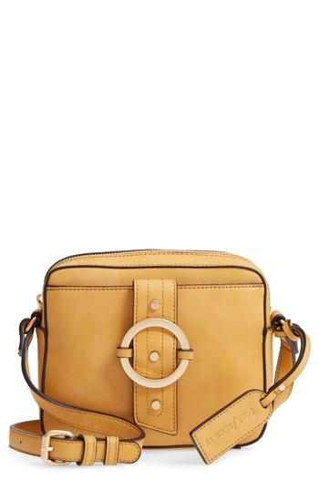 Sole Society Faux Leather Camera Crossbody Bag - Yellow