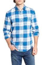 Men's 1901 Brushed Flannel Sport Shirt, Size - White