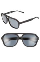 Men's Ted Baker London 60mm Polarized Navigator Sunglasses - Black