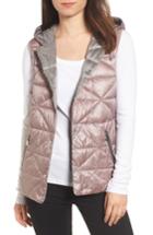 Women's Bernardo Reversible Hooded Down & Primaloft Vest - Pink