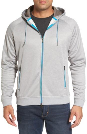 Men's Peter Millar Placid Zip Hoodie - Black