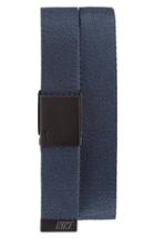 Men's Nike Heathered Web Belt, Size - College Navy Black