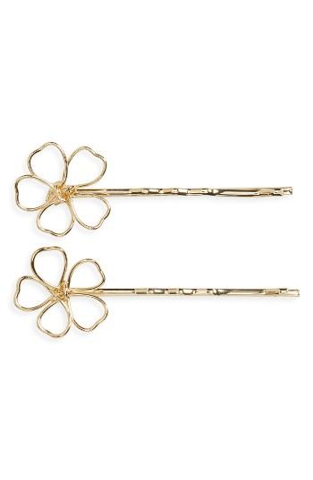 Tasha Set Of 2 Floral Bobby Pins