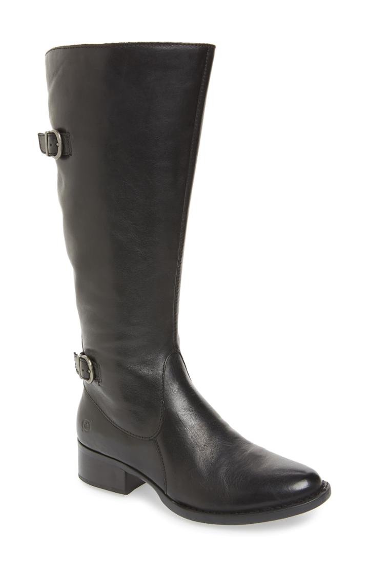 Women's B?rn Gibb Knee High Riding Boot Wide Calf M - Black
