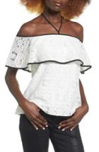 Women's Wayf Evelyn Off The Shoulder Lace Top