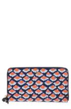 Women's Tory Burch Kerrington Coated Canvas Zip Around Wallet -