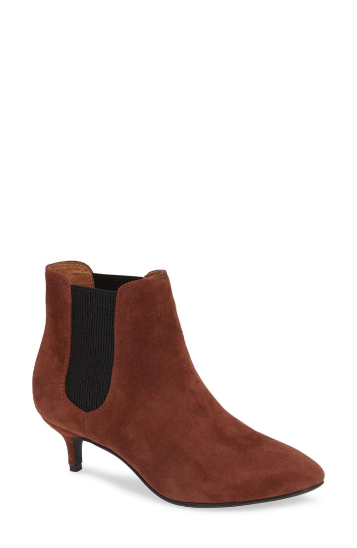 Women's Sudini Beatrice Chelsea Bootie .5 W - Brown