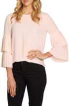 Women's 1.state Pleated Sleeve Blouse - Pink