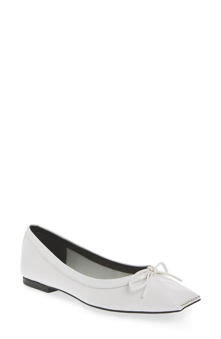 Women's Jeffrey Campbell Achira Flat .5 M - White