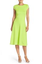 Women's Eci Lime Scuba Fit & Flare Midi Dress - Green